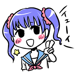 [LINEスタンプ] 毒吐きセーラーちゃん