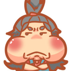 [LINEスタンプ] Fat girl cute