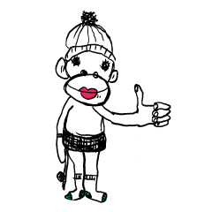 [LINEスタンプ] and マンキー