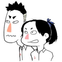 [LINEスタンプ] Kaoniow＆Mamoung