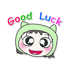 [LINEスタンプ] Miss. Mori.. Good luck ^^！