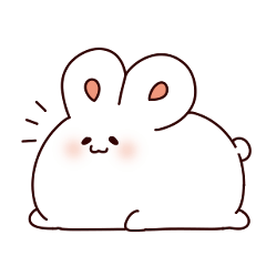 [LINEスタンプ] おまんじゅうさぎ 