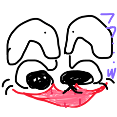 [LINEスタンプ] デカデカフェイスマン