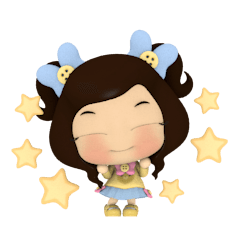 [LINEスタンプ] cute 3d baby ritme