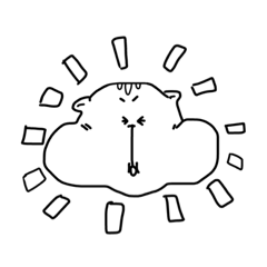[LINEスタンプ] ハムなのか、リスなのか、何奴。