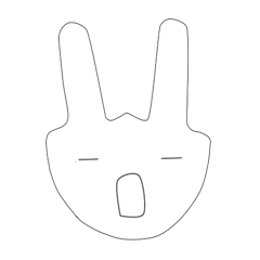 [LINEスタンプ] snooty bunny