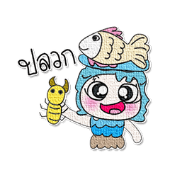 [LINEスタンプ] ^_^！ Miss. Narak. Fish..