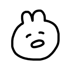 [LINEスタンプ] もち-うさ