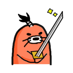 [LINEスタンプ] ちょんまげもぐら