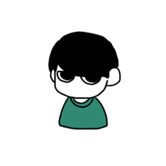 [LINEスタンプ] 黒髪おとこのこ。