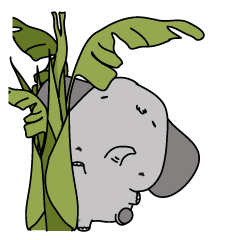 [LINEスタンプ] Little Poppy Elephantの画像（メイン）