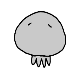 [LINEスタンプ] 頑張らないゆるいくらげ