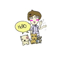 [LINEスタンプ] Hello vet
