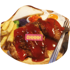 [LINEスタンプ] Food-Timethana