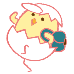 [LINEスタンプ] chick wants to fly2