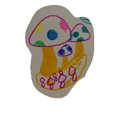 [LINEスタンプ] わたしのお気に入りの虫とキノコです。