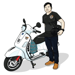 [LINEスタンプ] ART Nongdon Scooter Club
