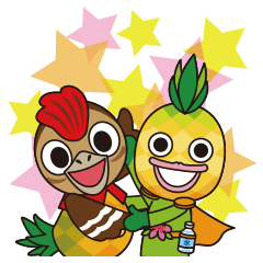 [LINEスタンプ] 東村公認ノグパー＆パインマン1号