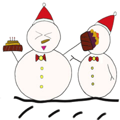[LINEスタンプ] Snowman fine