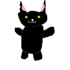[LINEスタンプ] かわいい黒猫の日常会話
