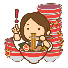 [LINEスタンプ] Eat till you drop！ - BOLD CHAN