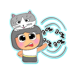 [LINEスタンプ] Rika Mari.V4 Love Cat.