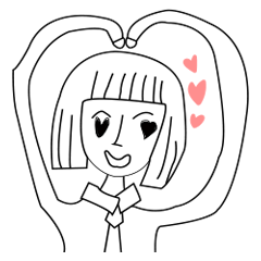 [LINEスタンプ] Happy highschool girls