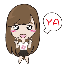 [LINEスタンプ] The girl next the door ting