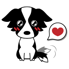 [LINEスタンプ] Howar the Border Collie