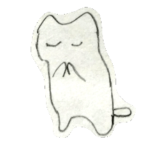[LINEスタンプ] しゃべらないねこ