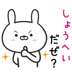 [LINEスタンプ] 【しょうへい】さんが使えるウサギ