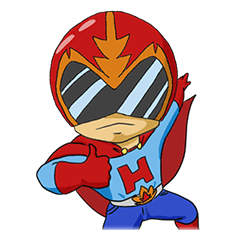 [LINEスタンプ] 戦隊家族X レッドくん 山形弁バージョン