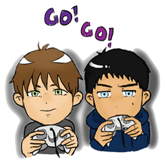 [LINEスタンプ] Dima and Eth