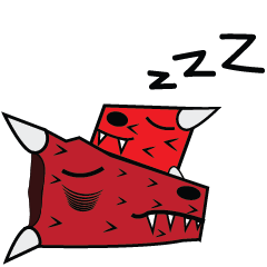 [LINEスタンプ] Dragon DAD＆SON (red,tom)