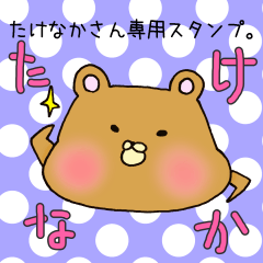 [LINEスタンプ] たけなかさん専用スタンプの画像（メイン）