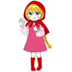 [LINEスタンプ] 赤ずきんちゃん by Gvh No.1