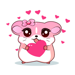 [LINEスタンプ] Lovely Candy Hamsters