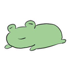 [LINEスタンプ] のんびりかえるスタンプ
