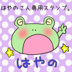 [LINEスタンプ] はやのさん専用スタンプの画像（メイン）