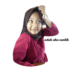 [LINEスタンプ] tia lagi galau 