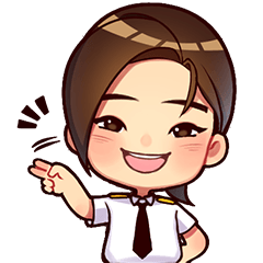 [LINEスタンプ] かわいいパイロット