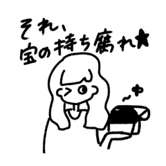 [LINEスタンプ] 故事らせガール