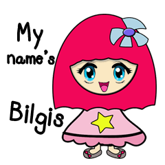 [LINEスタンプ] My name's Bilgis