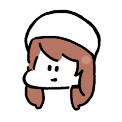 [LINEスタンプ] 帽子をかむる乙女