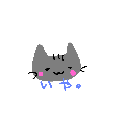 [LINEスタンプ] neko(^-^)