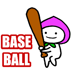 [LINEスタンプ] モモちゃん野球