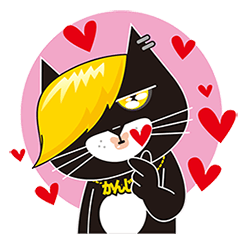 [LINEスタンプ] Good day of the bat cats