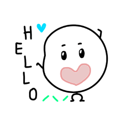 [LINEスタンプ] Feeling Life love English.