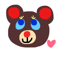 [LINEスタンプ] くま♡シンプル2
