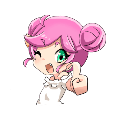 [LINEスタンプ] High school girl, Yumi.